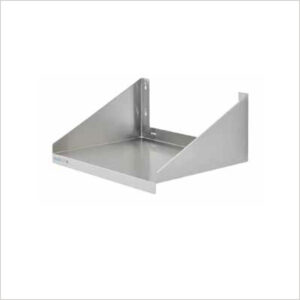 Estante de pared para microondas de acero inoxidable